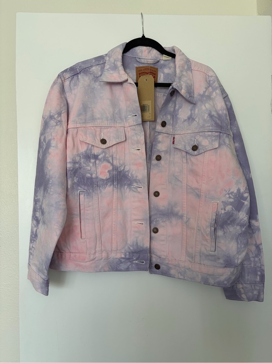 Levi's Jackets & Blazers - Levi's Pastel Pink & Lavender Tie-Dye Denim Jacket